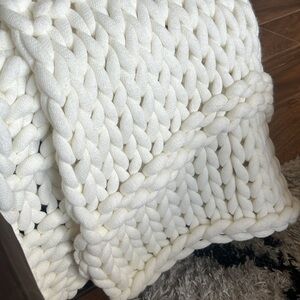 Super Chunky Knit Throw Pottery Barn Teen Ivory
